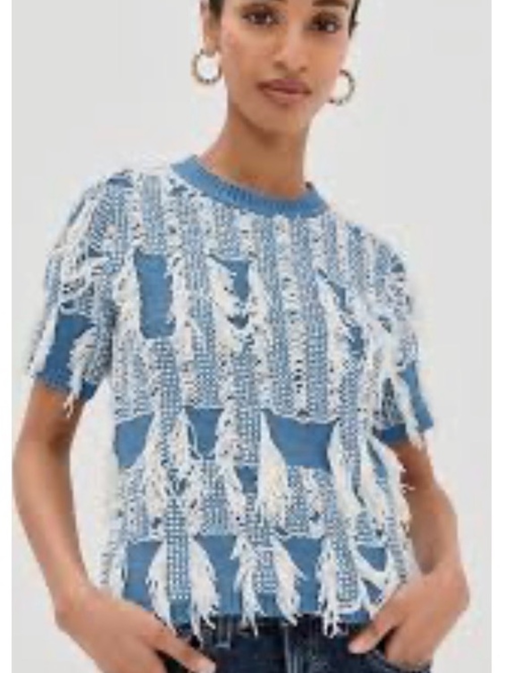 NWT Ulla Johnson Rumi Bluette Sweater Top L